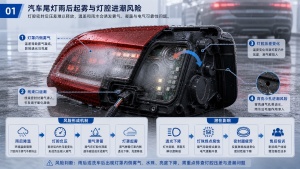 汽车尾灯雨后起雾，SST施柏德φ12防水透气帽怎么排湿？ 封面图