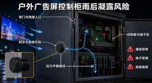 Outdoor display control cabinet cover