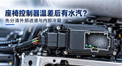 座椅控制模块壳内雾气及通气窗口排查场景